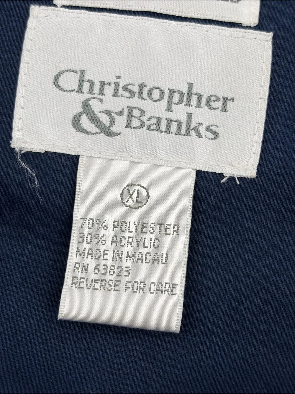 Vintage Christopher & Banks USA Flag Patriotic American Fleece, Y2k, Size XL - Picture 8 of 9